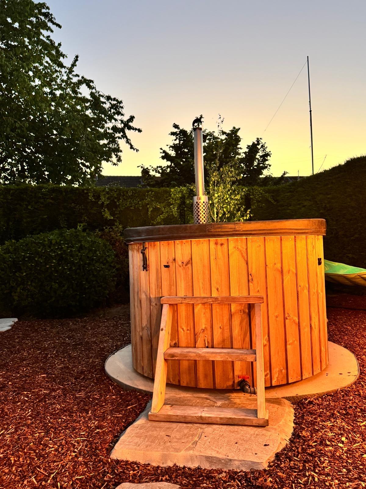 Houten hot tub